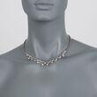C. 1970 Vintage 2.75 ct. t.w. Diamond Necklace in 18kt White Gold 16.75-inch