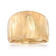 Italian 18kt Yellow Gold Wide Ring