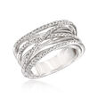 .50 ct. t.w. Diamond Highway Ring in Sterling Silver