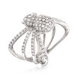 1.00 ct. t.w. Diamond Spider Ring in Sterling Silver