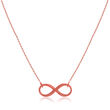 14kt Rose Gold East-West Infinity Necklace