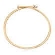Italian 6mm 14kt Yellow Gold Omega Necklace