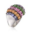 5.40 ct. t.w. Multi-Stone Dome Ring in Sterling Silver