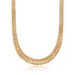 C. 1980 Vintage 18kt Yellow Gold Graduated Link Necklace