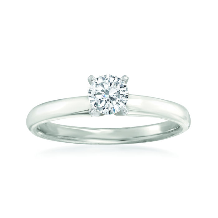 .50 Carat Diamond Solitaire Ring in 14kt White Gold