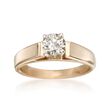 C. 1980 Vintage .60 Carat Solitaire Engagement Ring in 14kt Yellow Gold