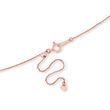 1.50 ct. t.w. Diamond Station Necklace in 18kt Rose Gold