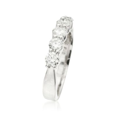 1.00 ct. t.w. Diamond Five-Stone Wedding Band in 14kt White Gold