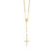 14kt Yellow Gold 3mm Beaded Rosary Necklace