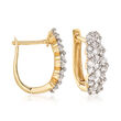 1.00 ct. t.w. Diamond Huggie Hoop Earrings in 14kt Yellow Gold
