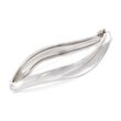 Sterling Silver Wave Bangle Bracelet