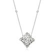 .75 ct. t.w. Diamond Cluster Necklace in 18kt White Gold