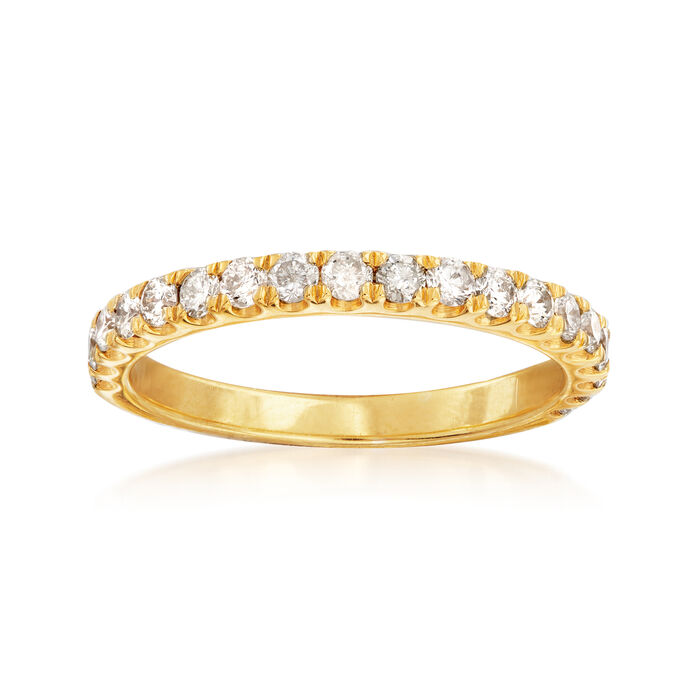 .60 ct. t.w. Diamond Ring in 18kt Gold Over Sterling