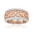 1.00 ct. t.w. Diamond Braided Band Ring in 14kt Two-Tone Gold