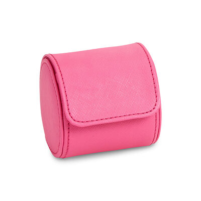 WOLF &quot;Tutti Frutti&quot; Pink Vegan Leather Single Watch Storage Roll