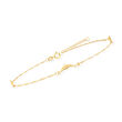 14kt Yellow Gold Dolphin Anklet