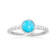 Gabriel Designs Turquoise Ring in Sterling Silver