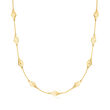 Italian 14kt Yellow Gold Nanette Station Necklace