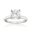 2.00 Carat CZ Solitaire Ring in 14kt White Gold