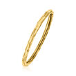 Italian 14kt Yellow Gold Grooved Ring