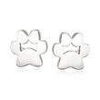 Sterling Silver Jewelry Set: Three Pairs of Dog Stud Earrings