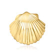 Italian 14kt Yellow Gold Seashell Pendant