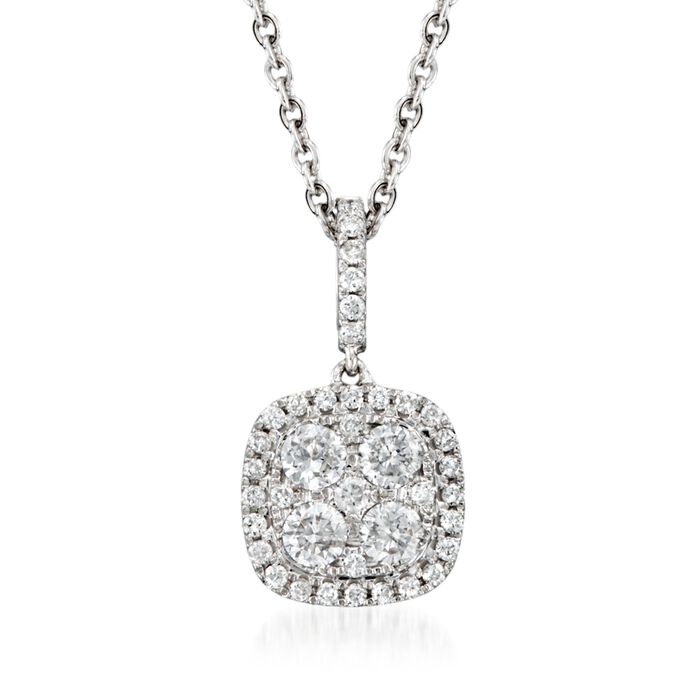 .65 ct. t.w. Diamond Pendant Necklace in 18kt White Gold