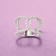 .40 ct. t.w. Diamond Interlocking Ring in 14kt White Gold