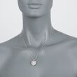 .20 ct. t.w. Diamond Fancy Heart Locket Necklace in Sterling Silver 18-inch