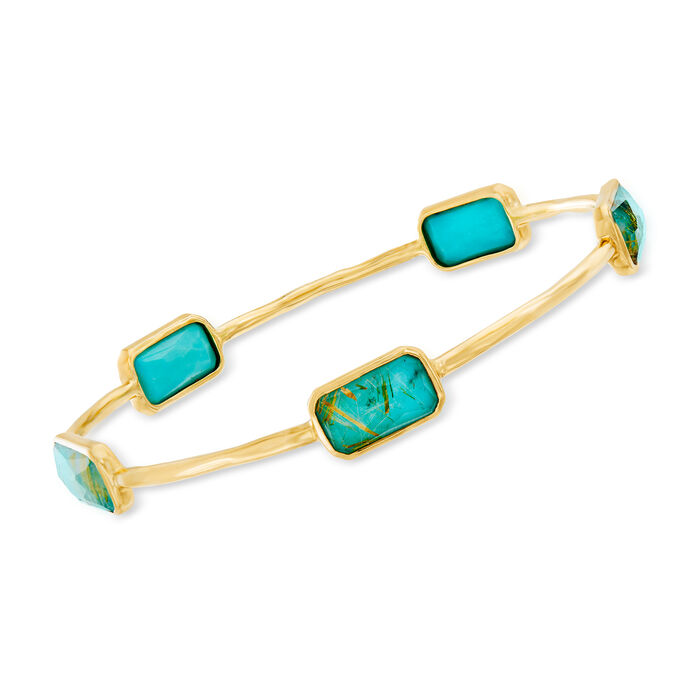 C. 2000 Vintage Ippolita &quot;Rock Candy&quot; Gelato Turquoise Bangle Bracelet