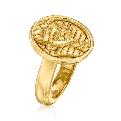18kt Gold Over Sterling Pharaoh Ring