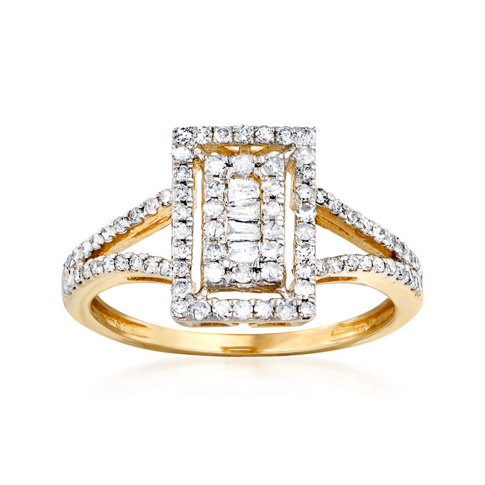 .50 ct. t.w. Diamond Cluster Ring in 14kt Yellow Gold