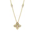 .20 ct. t.w. Diamond Flower Pendant Necklace in 14kt Yellow Gold