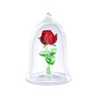 Swarovski Crystal &quot;Disney's Enchanted Rose&quot; Red and Green Crystal Figurine