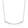 .10 ct. t.w. Diamond Bar Necklace in Sterling Silver