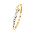 .10 ct. t.w. Diamond Interlocking Ring in 14kt Yellow Gold