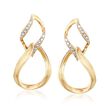 .10 ct. t.w. Diamond Figure-Eight Drop Earrings in 14kt Yellow Gold