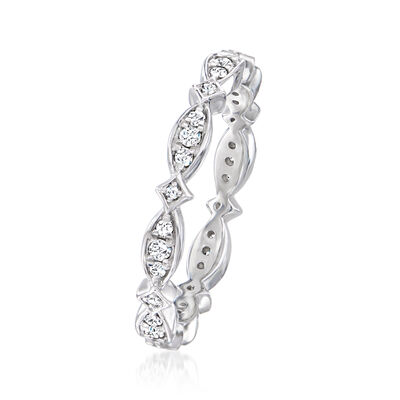 .20 ct. t.w. Diamond Eternity Band in Sterling Silver