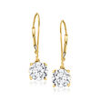 3.00 ct. t.w. Lab-Grown Diamond Drop Earrings in 14kt Yellow Gold