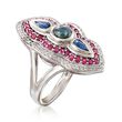 1.90 ct. t.w. Multi-Stone Ring in Sterling Silver
