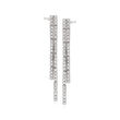 .50 ct. t.w. Diamond Two-Row Linear Drop Earrings in Sterling Silver