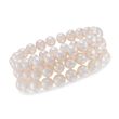 9.5-10.5mm Cultured Pearl Jewelry Set: Three Stretch Bracelets