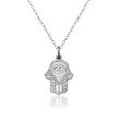 Sterling Silver Chamseh Pendant Necklace