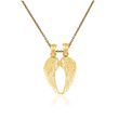 14kt Yellow Gold Wings Pendant Necklace