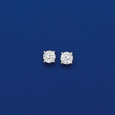 .75 ct. t.w. Diamond Stud Earrings in 14kt White Gold 