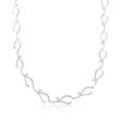 C. 2000 Vintage 1.65 ct. t.w. Diamond Swirling Branch Motif Necklace in 14kt White Gold