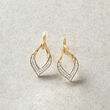 .25 ct. t.w. Diamond Open Marquise Drop Earrings in 14kt Yellow Gold