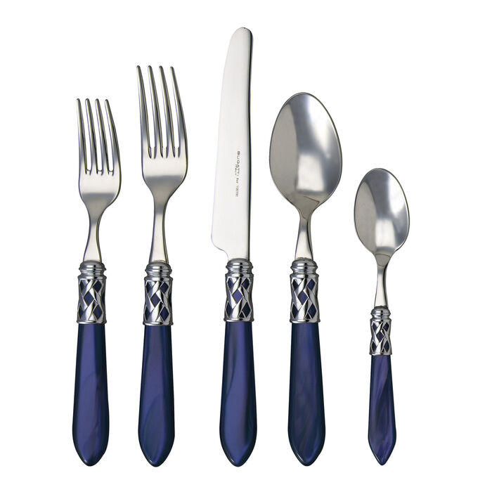 Vietri &quot;Aladdin Brilliant&quot; Blue 5-pc. Place Setting from Italy