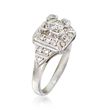 C. 1950 Vintage .70 ct. t.w. Diamond Ring in 14kt White Gold