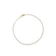 14kt Two-Tone Gold Curb-Link Anklet with Bead Stations